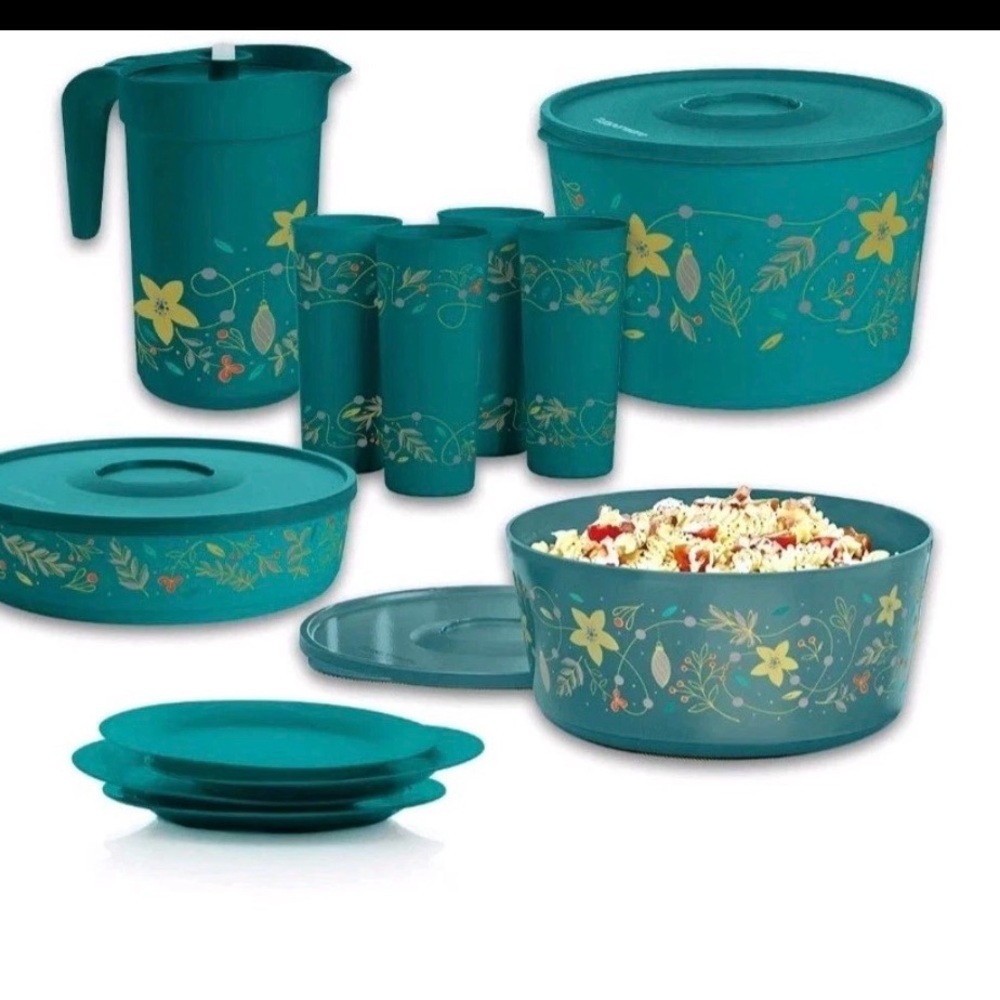 Tupperware Mexican Floral Set